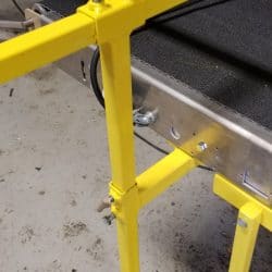 4100 Conveyor with Adjustable Guide Rails | Kase Conveyors
