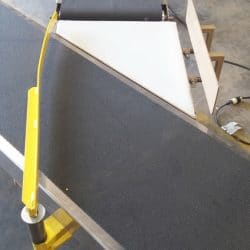 4100 Conveyor with Closed Pneumatic Gate | Kase Conveyors