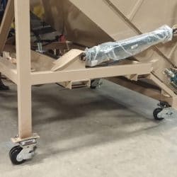 3561 Gobbler (Large Bale Processor) on Casters | Kase Conveyors